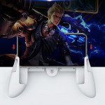 Wholesale Universal Mobile Game Grip Controller Gamepad Clutch Handle Holder for Cell Phone (White)